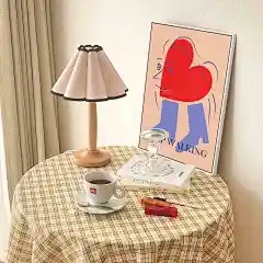 镜屋 简约插画海报客厅挂画北欧ins风卧室落地摆画艺术抽象装饰画-tmall.com天猫