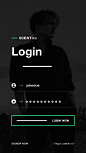 Scentixx login ui design ios app ux