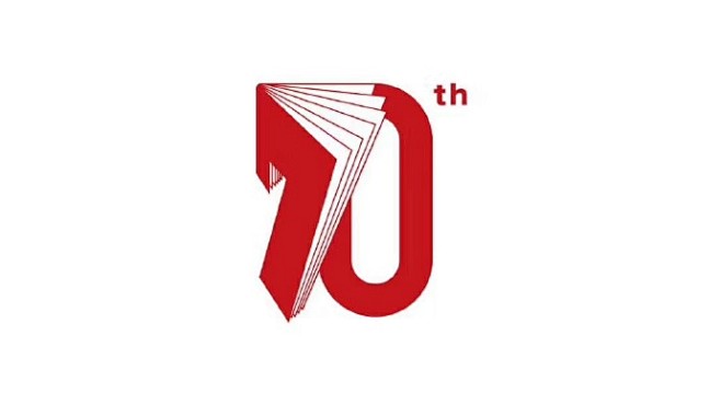 北京出版集团70周年logo，来自朋友圈...