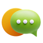 Chat 3D Icon