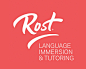 Rost语言学校  语言学校 教学 教育 辅导 学习 红色 艺术字 商标设计  图标 图形 标志 logo 国外 外国 国内 品牌 设计 创意 欣赏