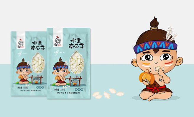 南瓜子产品包装设计 - 七设品牌 - 原...