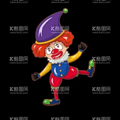 愚人节表演  - 源文件下载【酷图网】愚人节,表演,小丑,插画,卡通,