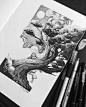 Wild and twisting by iannocent | illustration inspiration