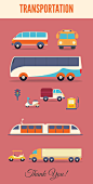 Transportation Vector Set : Project done for www.inkydeals.com