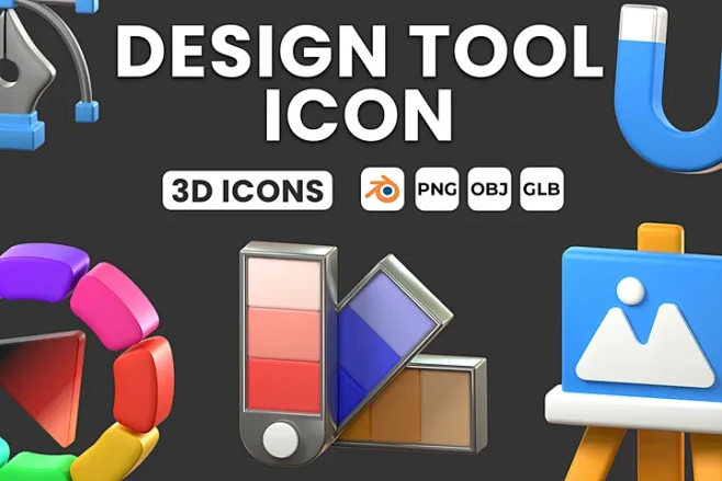 Design Tools 3D Icon...