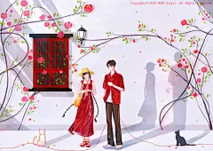 今天是新中式呀_阿棱C的插画作品_涂鸦王国_原创绘画平台
