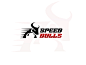 Speed Bulls design clever smart minimalism logodesign logo animalsilhouette animals speedbulls speed bulls bull