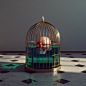 ILLUSTRATION  art Drawing  c4d surreal artwork Digital Art  CGI 3D sunset