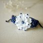 花の语 手工花朵 编织 手工陶瓷手链