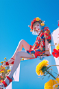 お出かけする方は気を付けて！ 本当ならこうであって欲しいと、真夏の青空です #AIart #AIgirl #AIイラスト httpst