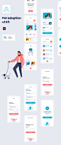 宠物，UI Kits : Maw & Paw is a pet adoption app UI Kit with a clean and sleek style contains 20+ high-quality screens for iOS with iPhone X screen size (375px X 812px) ready to use.


This modern design template is easy to customize, making it even easie