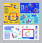 Back to School, online Learning , layout template,