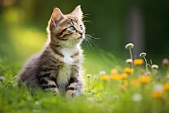 小可爱毛绒宠物猫猫图片摄影图