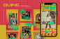 80年代复古时尚y2k风品牌推广公众号推文电商海报设计psd模板素材 Guine Instagram Template插图