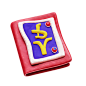 万圣节主题橡皮泥风格3D图标 PNG免抠图 spellbook_06