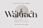 独特优雅的女性品牌海报杂志排版英文字体 Waltrach - Authentic Serif :  
