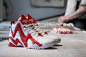 Image of Sneakersnstuff x Reebok Kamikaze II Mid “Polkagris” 鞋款