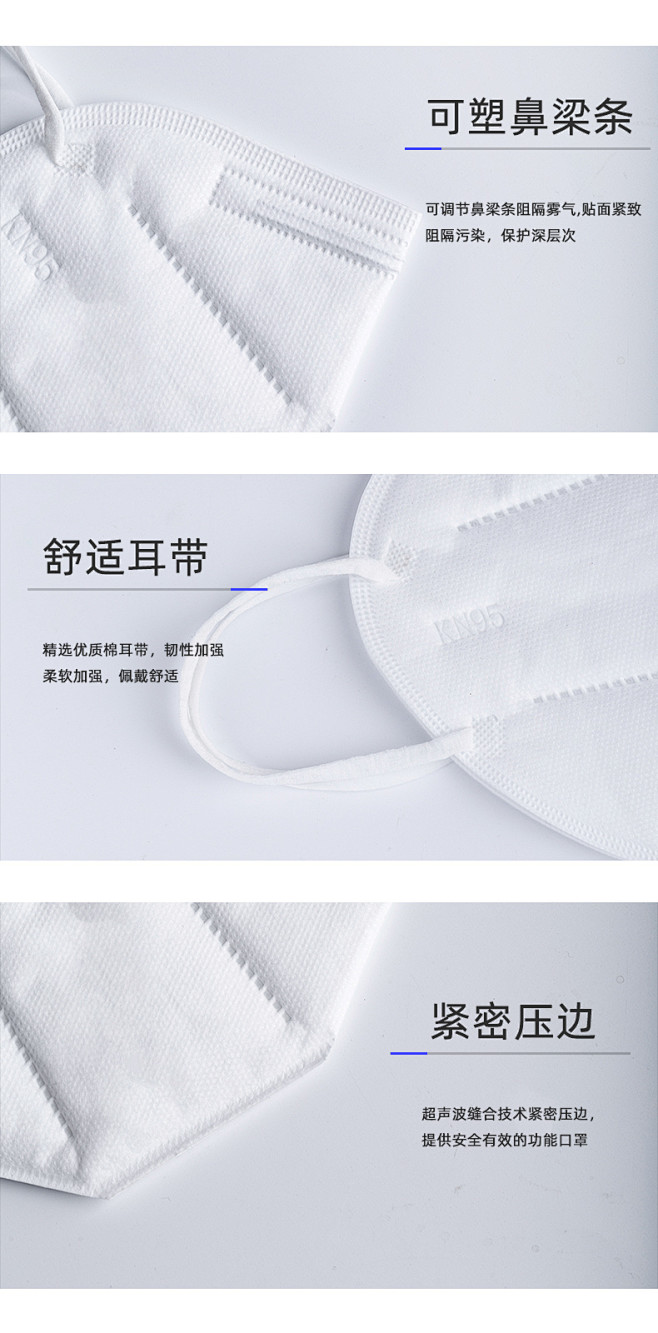 现货kn95口罩一次性防尘透气工业粉尘雾...