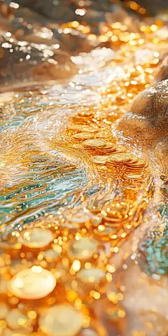 好运壁纸 | 流水生金，财源滚滚来~ - 小红书