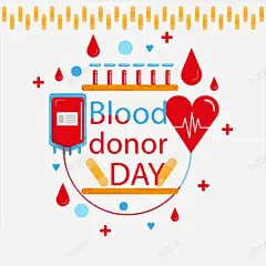 创意献血日 创意素材