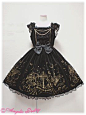 Angelic Pretty - Gloria Shoulder Frill JSK - EGL, gothic lolita, black: