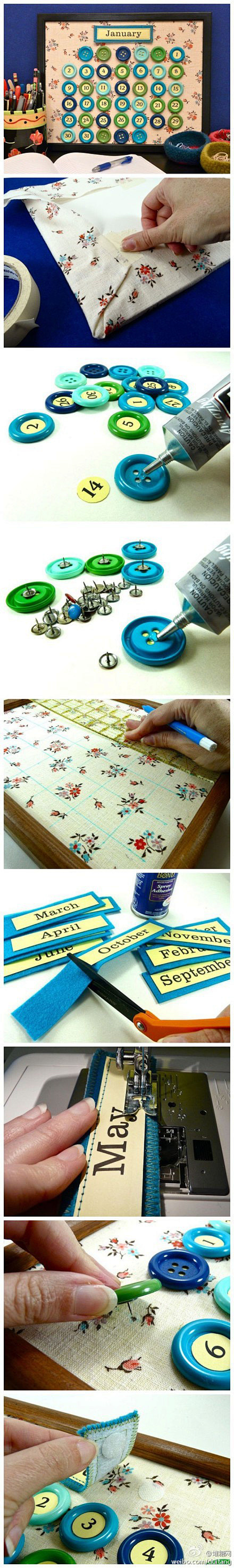 DIY日历 - 浦蕾希雅采集到创意diy...