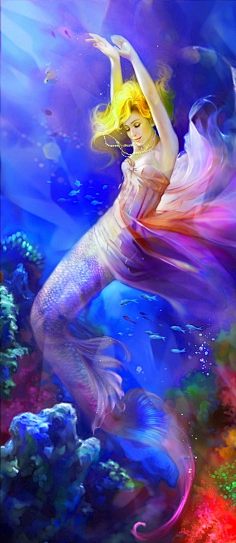 亚特兰蒂斯海中美人鱼的世界