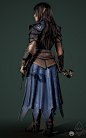 Elf Commander Onneisha - Real-Time Character, Julie Beliveau : This is my first ever fully completed real-time character! 
I joined up with Game Art Institute's August 2018 bootcamp where I first created my Gunpowder Horn and started really heavily learni