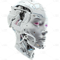 通用科技风3D赛博机器人元素素材