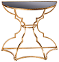 Catherine Gold Console Table transitional-console-tables