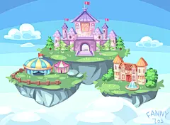 fanny69  的插画 空中城堡