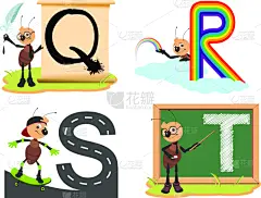 鹅毛笔,字母,儿童,彩虹,文字,教师,鳐,字母表次序,英格兰,布置