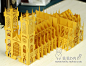 3D威斯敏斯特大教堂纸雕古建筑模型 diy手工制作拼装城堡纸模型-淘宝网