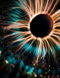 particles color eye galaxy universe MoGraph animation  trail