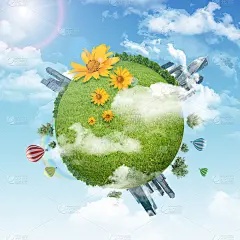大地上有商城，有鲜花