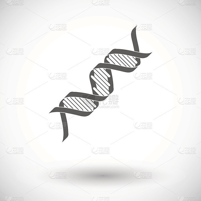 表示DNA双螺旋结构的石墨矢量图标