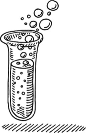 Test Tube Chemistry Drawing