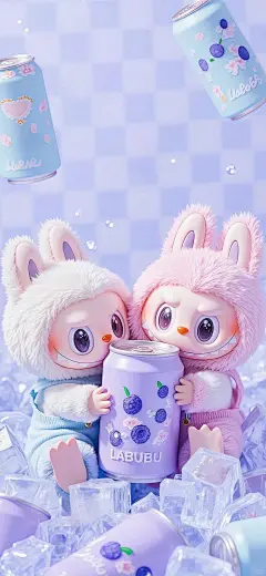 粉紫粉紫Labubu拉布布壁纸_3_麵包超人飝飝飝_来自小红书网页版