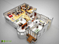 laxurious residential 3d floor plan paris