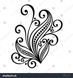 stock-vector-original-decorative-leaf-with-ornament-vector-patterned-design-157243313