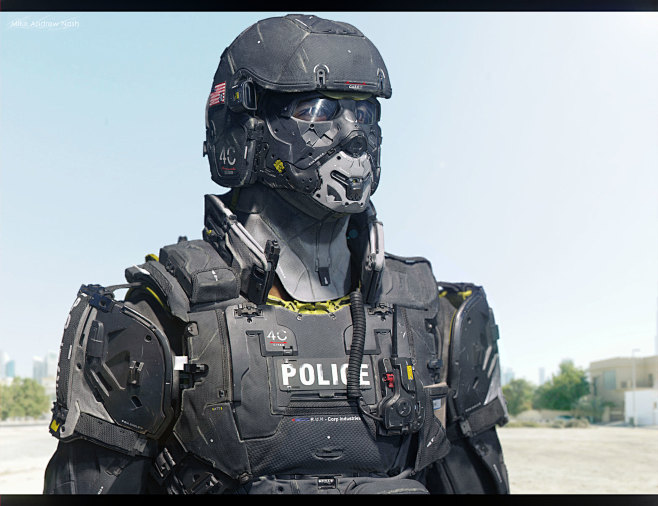 13mike andrew nash - vested series - police【装甲,机械,赛博朋克