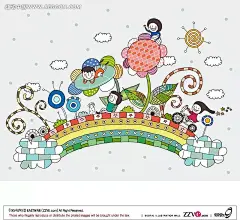 向日葵卡通乐园AI|插画设计|插画欣赏|抽象插画|儿时|儿童|儿童幻想生活|幻想|活泼|卡通|卡通人物|卡通人物图片|卡哇伊|可爱|快乐|漫画人物|男孩|女孩|拼接云朵|人物素材|人物图片|矢量|矢量人物|太阳|藤蔓|天真|童年|想象|向日葵|云朵|植物