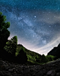 免费 繁星点点的夜空的风景照片 素材图片