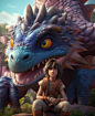 **Dragon Quest , movie poster , battle pose, gamecore, RPG game , Dragon Quest ART art sunny, photo realisticin the style of unreal engine 5, hyperrealistic animal portraits, animated gifs, realistic still lifes with dramatic lighting, legend of zelda art