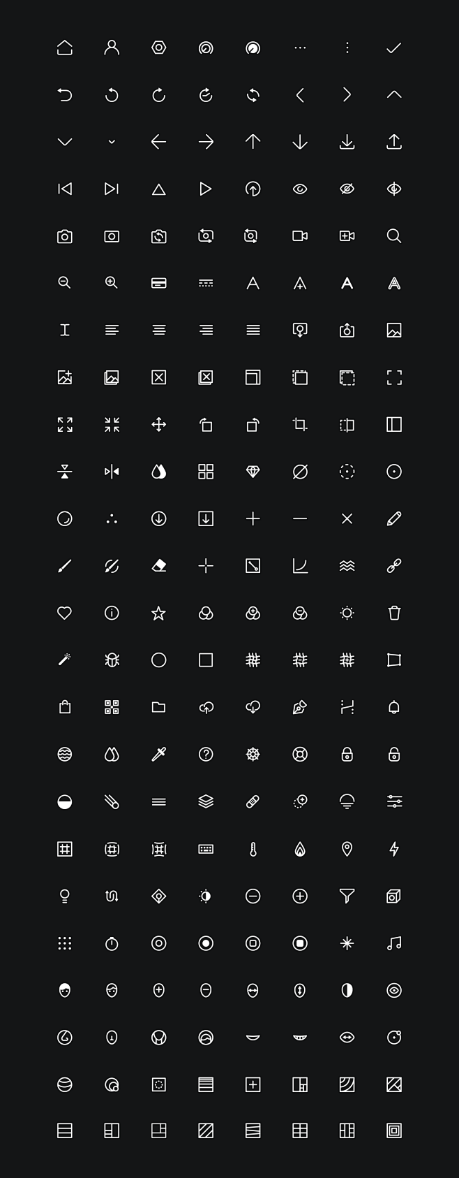 Polarr Icon Set on B...