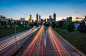 General 5868x3789 road lights city cityscape Atlanta city lights long exposure