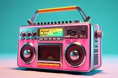 复古家电机器怀旧收音机录音机模型