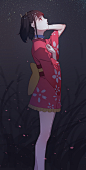 asfos無名甲铁城 日本动漫和服少女 手机壁纸