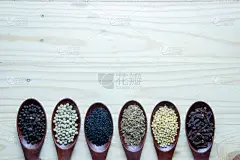 木制,香料,木匙,分离着色,桌子,特写,饮食,水平画幅,孜然,有机食品